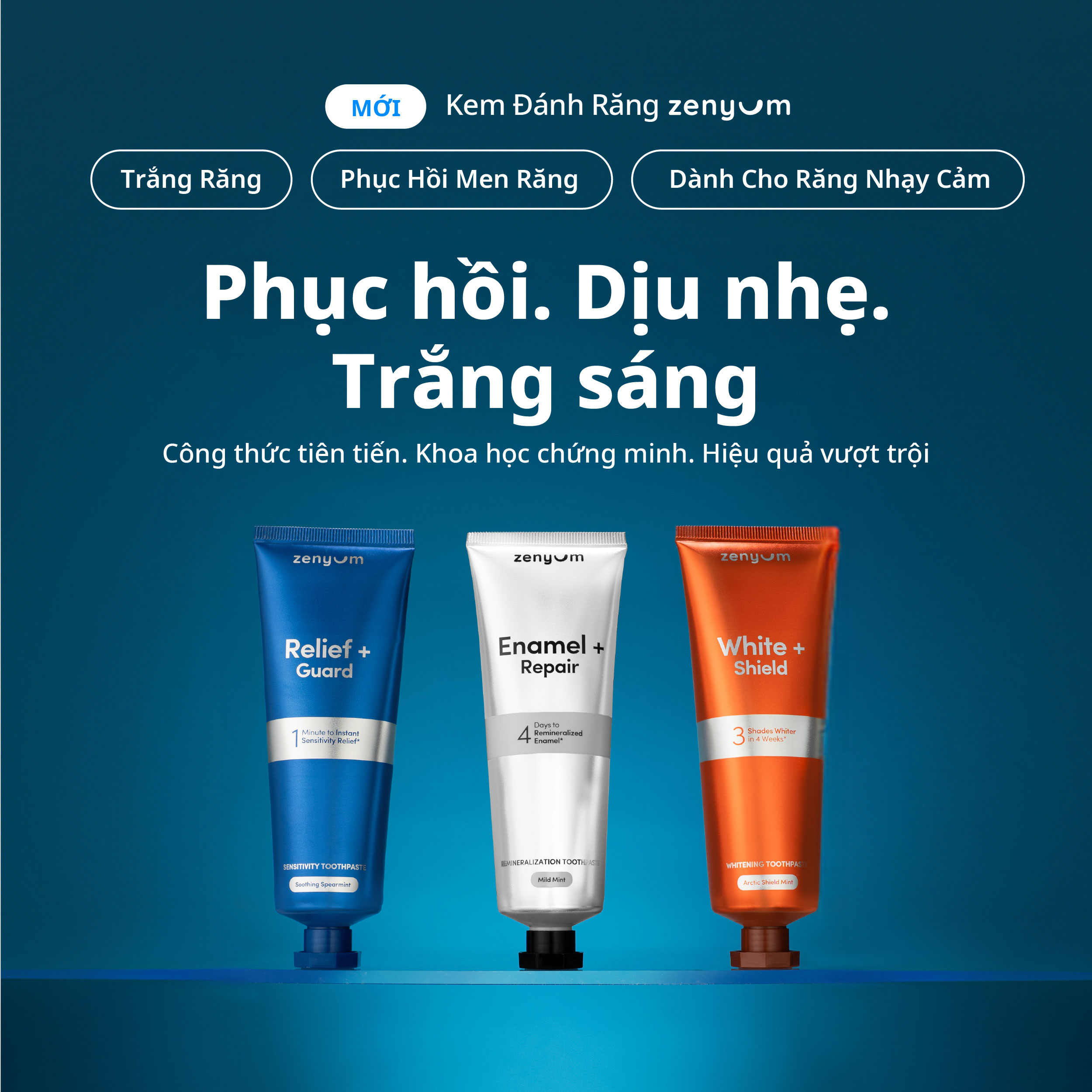 [MỚI] Kem Đánh Răng Hỗ Trợ Làm Trắng Răng Zenyum White + Shield Whitening 100g