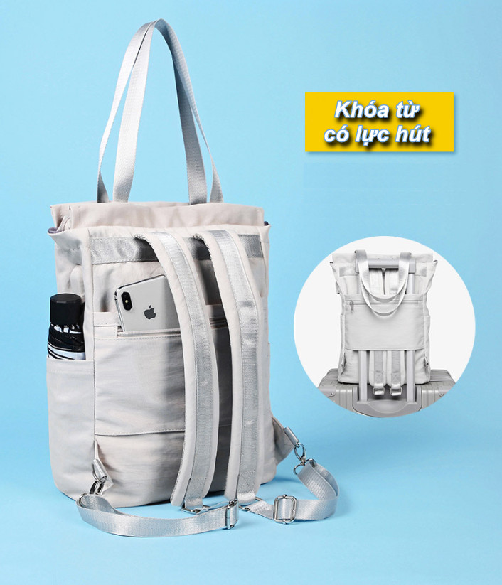 Ba lô Aprily Oxford đa năng chống nước , chống sốc đựng laptop - Home and Garden