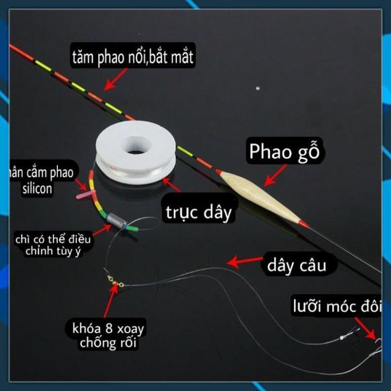 Thẻo Câu Đài Đôi Buộc Sẵn Cước Lưỡi Câu Và Phao Đại Lý Đồ Câu Cá Thẻo Câu Đài Thẻo Câu Cá