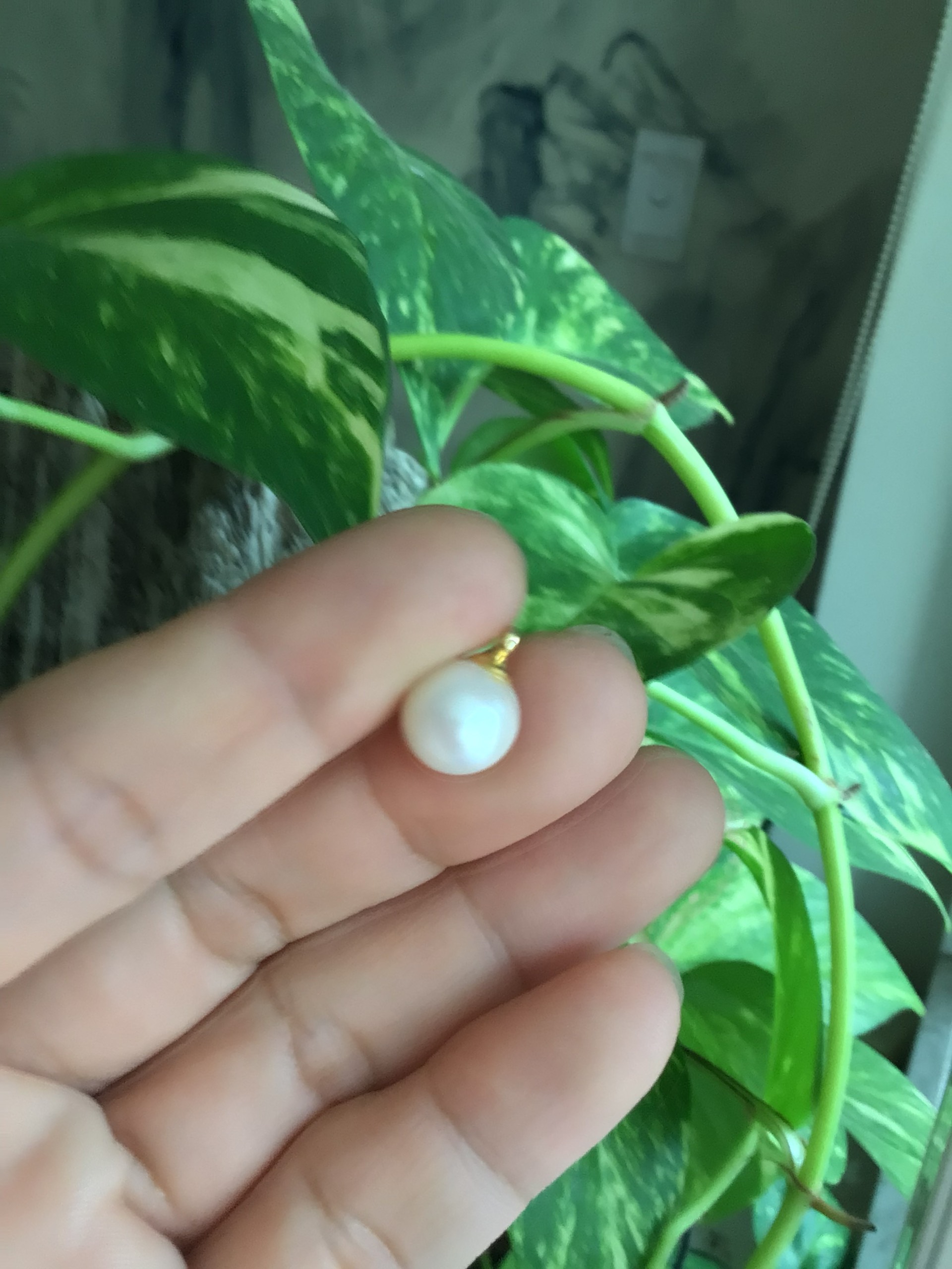 Mặt dây chuyền Trai ngọt móc Bạc 925 xi Kim