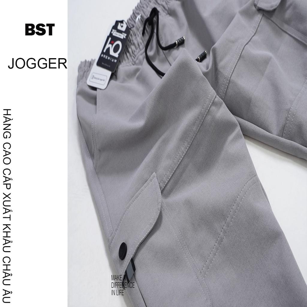 Quần jogger nam túi hộp chất kaki mềm mịn, phong cách đường phố, Vải Nhập Mãy Kĩ Hàng Chuẩn- SoHa Clothing