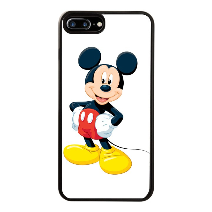 Ốp Lưng Kính Cường Lực Dành Cho Điện Thoại iPhone 7 Plus / 8 Plus Chuột Mickey Mẫu 1