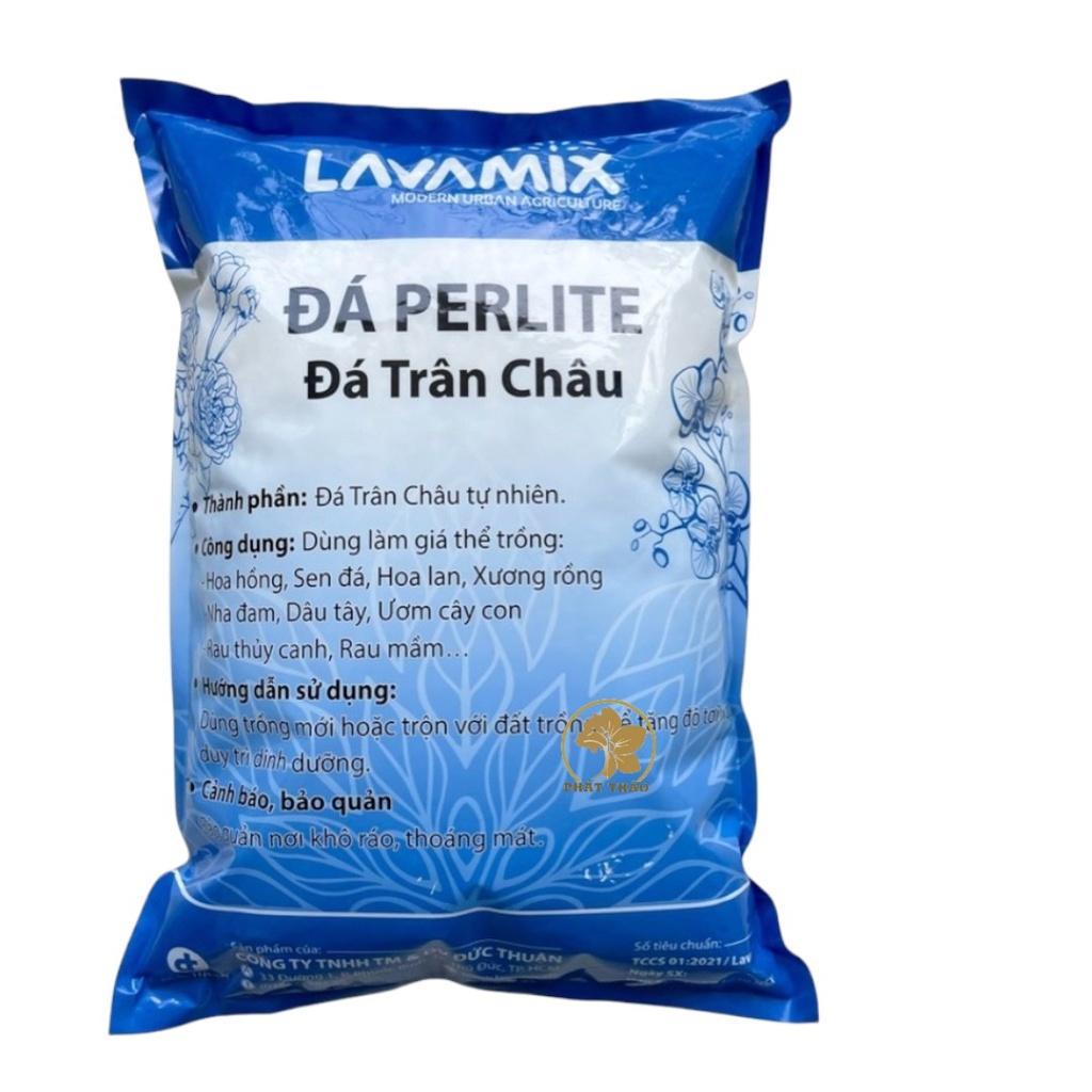 Đá Perlite Lavamix (Đá Trân Châu) chuyên trồng Hoa Hồng Sen Đá Hoa Lan Xương Rồng Nha Đam Dâu Tây Ươm Cây Non gói 5dm3