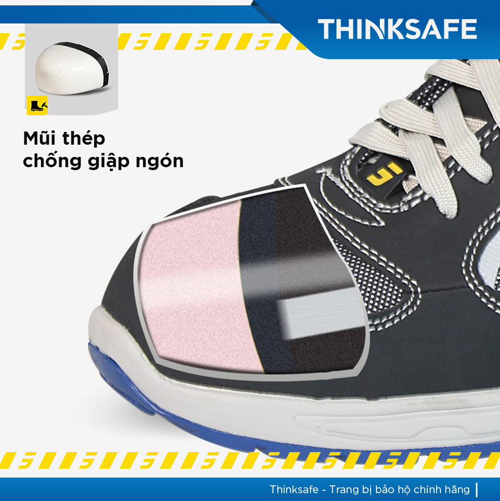 Giày bảo hộ siêu nhẹ Safety Jogger , giày bảo hộ chính hãng cao cấp, thiết kế thể thao, đẹp, giày chống đinh, đi công trường, công trình - Giày bảo hộ lao động Raptor S1P