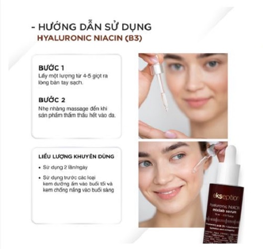 Tinh chất giảm mụn, xóa thâm EKSEPTION Hyaluronic Niacin serum 74ml
