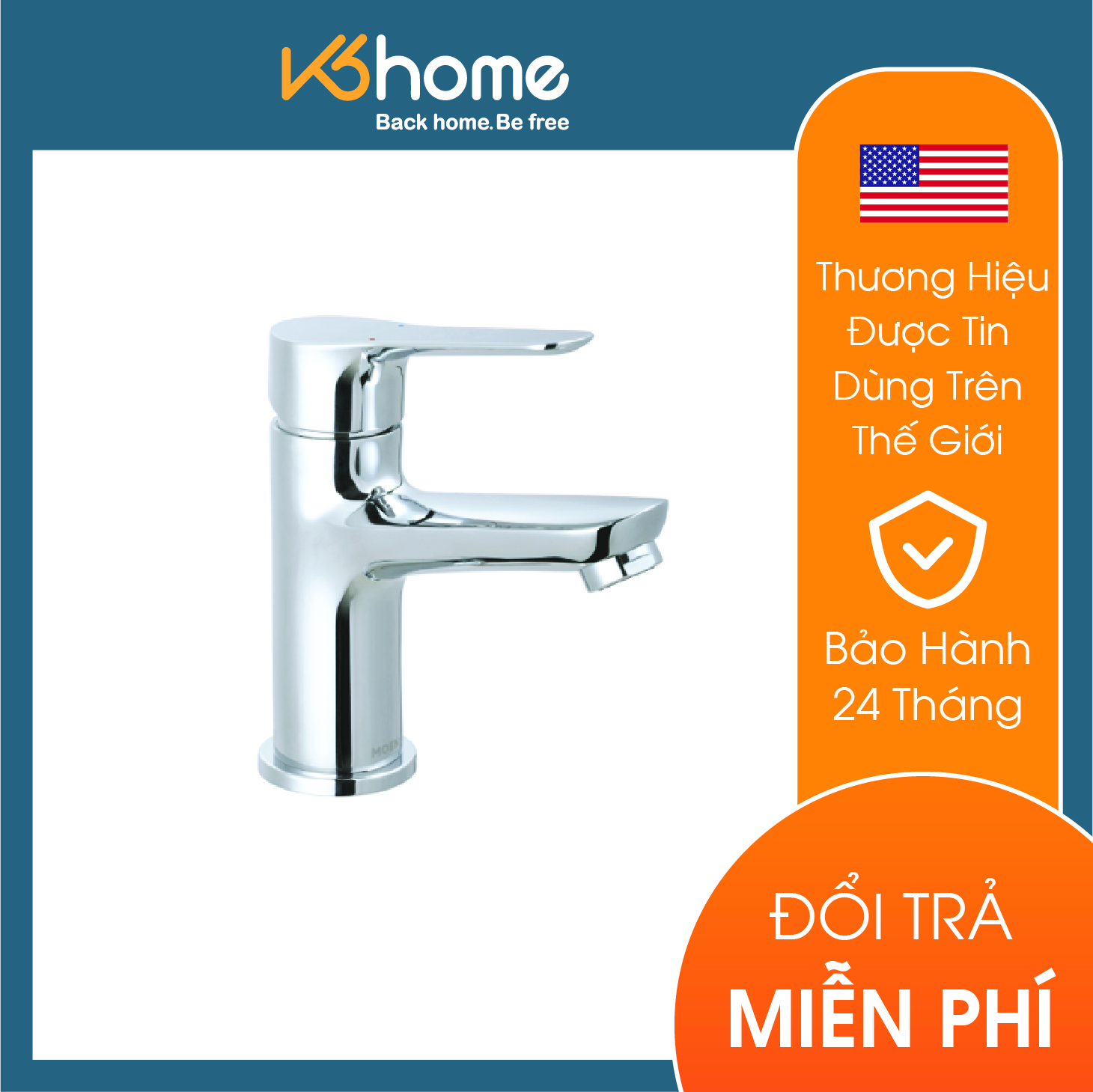 Vòi lavabo nóng lạnh  V15121 Moen