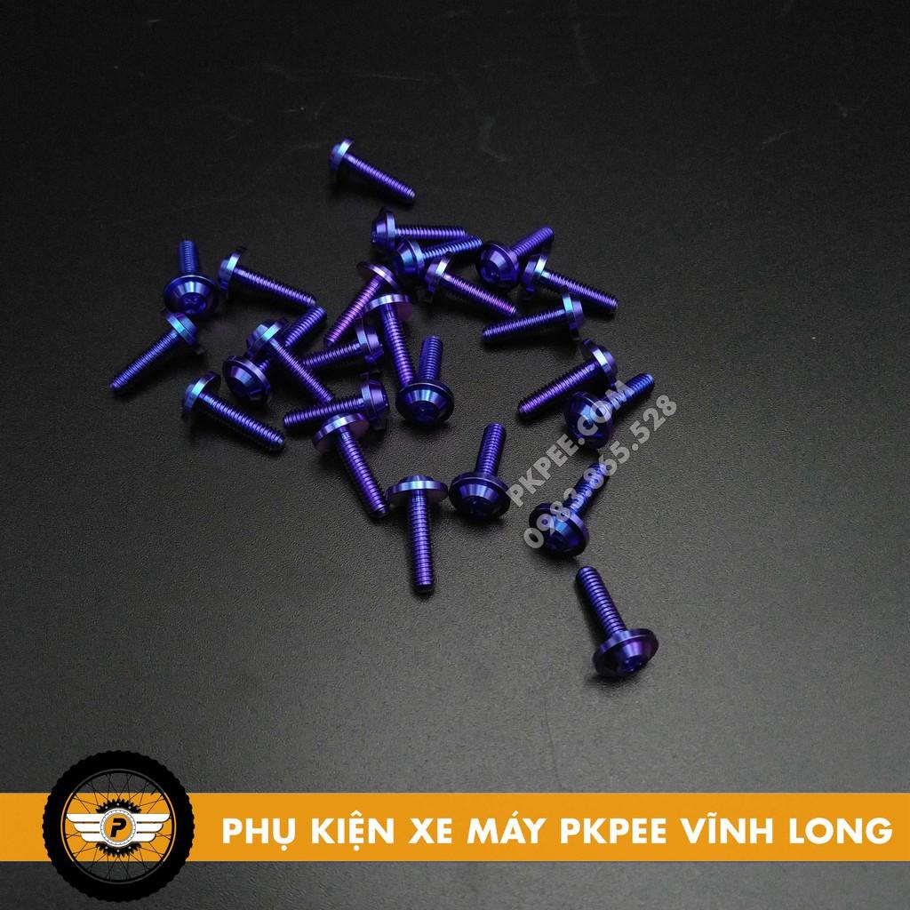 Ốc Titan GR5 Đầu Dù 4Ly gắn nắp bình dầu, bợ cổ Honda,...