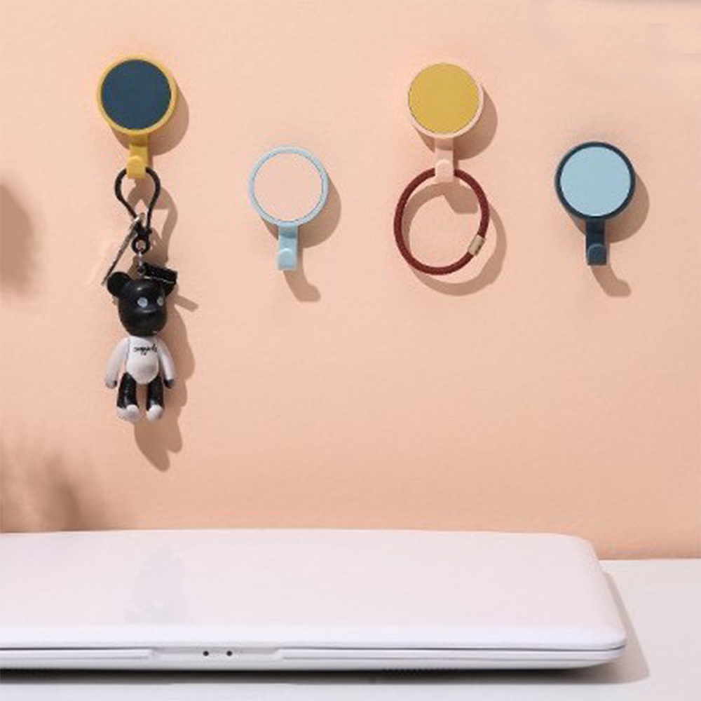 Móc Dính Tường Xoay 360 Độ, Móc Dán Tường Treo Đa Năng, Móc Nhựa Nhọ Gọn, Tiện Dụng, Chắc Chắn Trong Nhà. TakyHome 2231