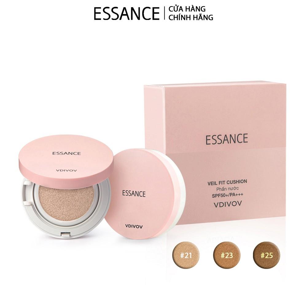 Phấn nước mịn lì mờ khuyết điểm Essance Veil Fit Cushion SPF50+ PA+++ 15g