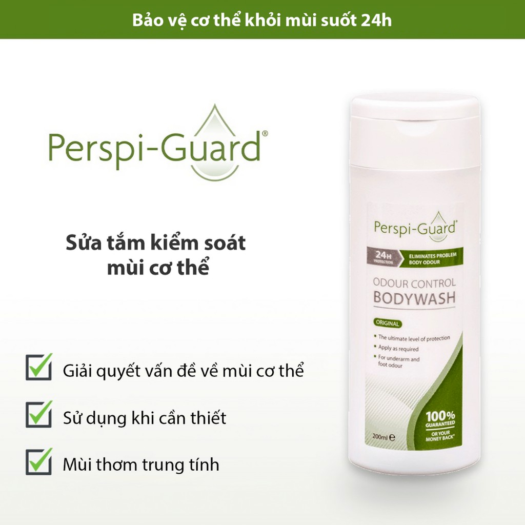 Sữa tắm ngăn mồ hôi Perspi-Guard Odour Control Body Wash 200ml