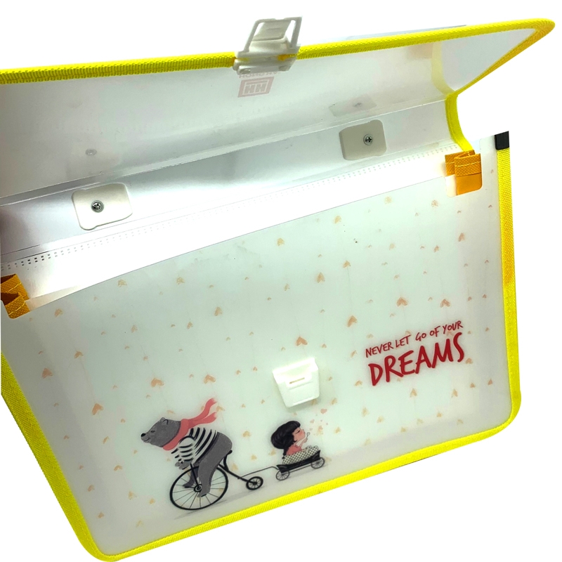 Cặp Nhựa Học Sinh 2 Ngăn Dream-3861 - Never Let Go Of Your Dreams