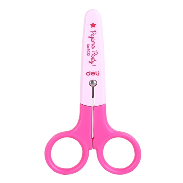 Bộ 2 Kéo Học Sinh Deli 6022 - Màu Hồng