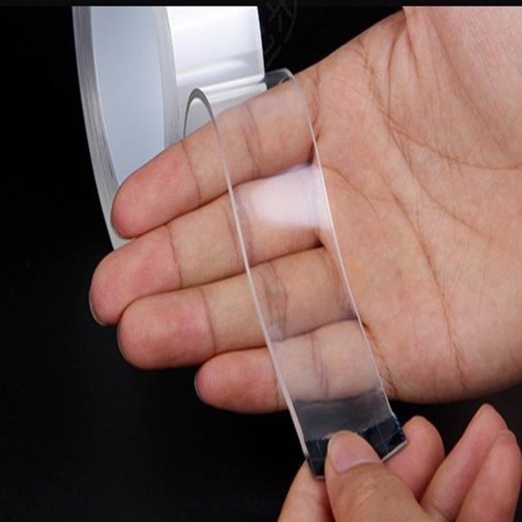 Băng Dính 2 Mặt Siêu Dính Băng Keo Nano Trong Suốt 3 Mét Và 5 Mét Dán Tường Dính Mọi Bề Mặt Vật Liệu Tiện Lợi