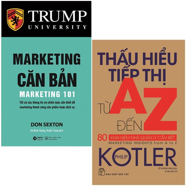 Combo Sách Marketing Căn Bản + Thấu Hiểu Tiếp Thị Từ A Đến Z