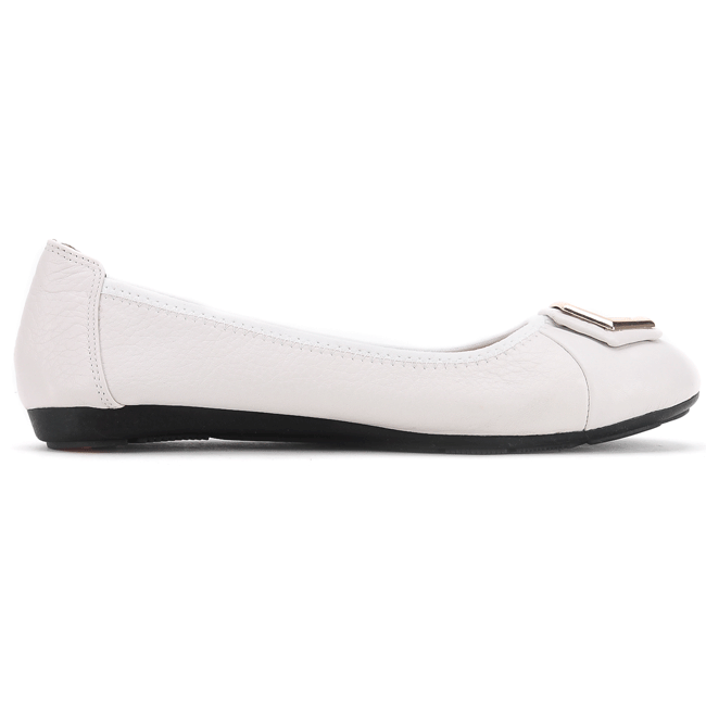 Giày nữ búp bê Huy Hoàng da bò màu hồng, trắng, kem HT7912-13 -14