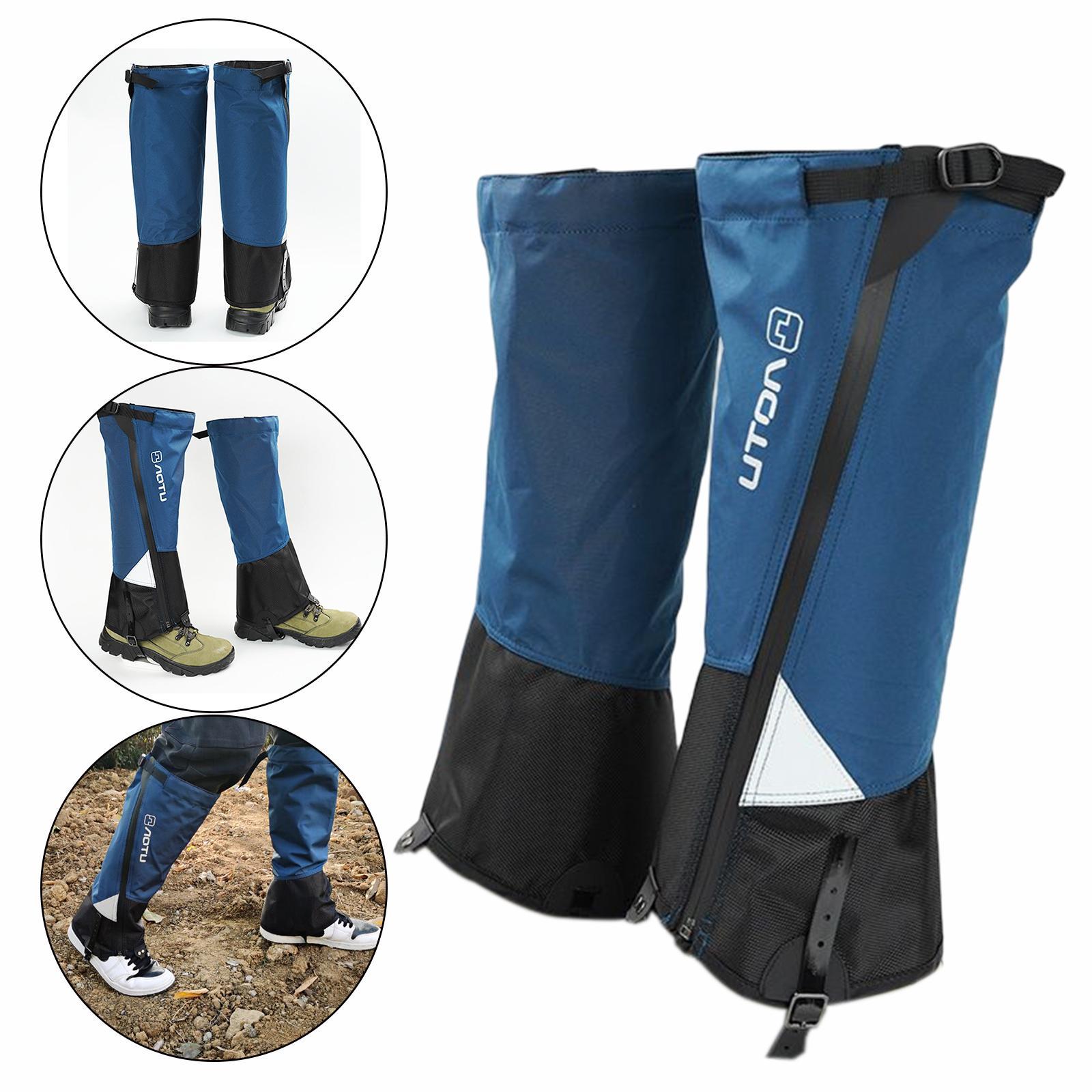 Adjustable Leg Gaiters Waterproof Snowproof Durable Cover for Climbing Outdoor Sports