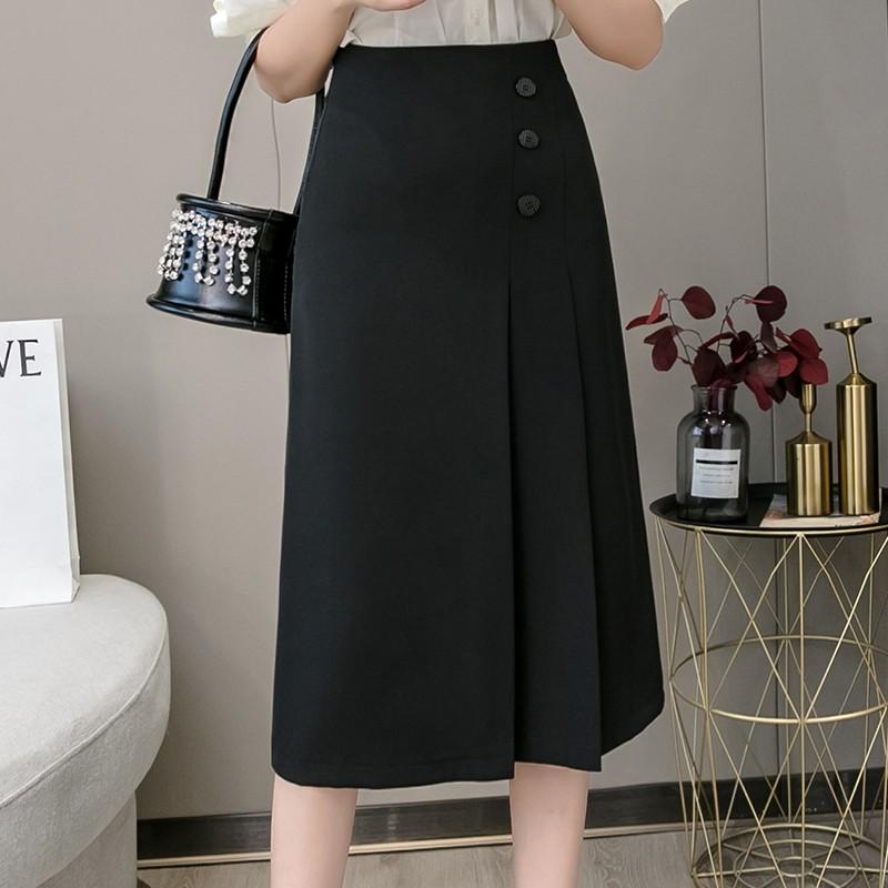 Chân Váy Dáng Dài Xếp Ly dáng Chữ A midi Madela lệch tà , phong cách công sở , thanh lịch, chất liệu dày dặn vải mềm mịn , có nhiều màu và size để lựa chọn- CVLD07