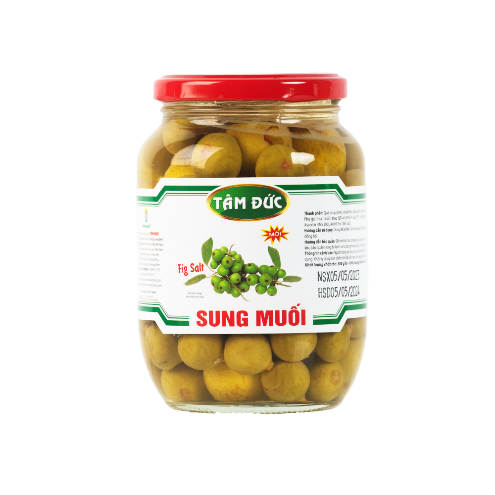 Tâm Đức - Sung tươi muối chua ăn liền lọ 500gr