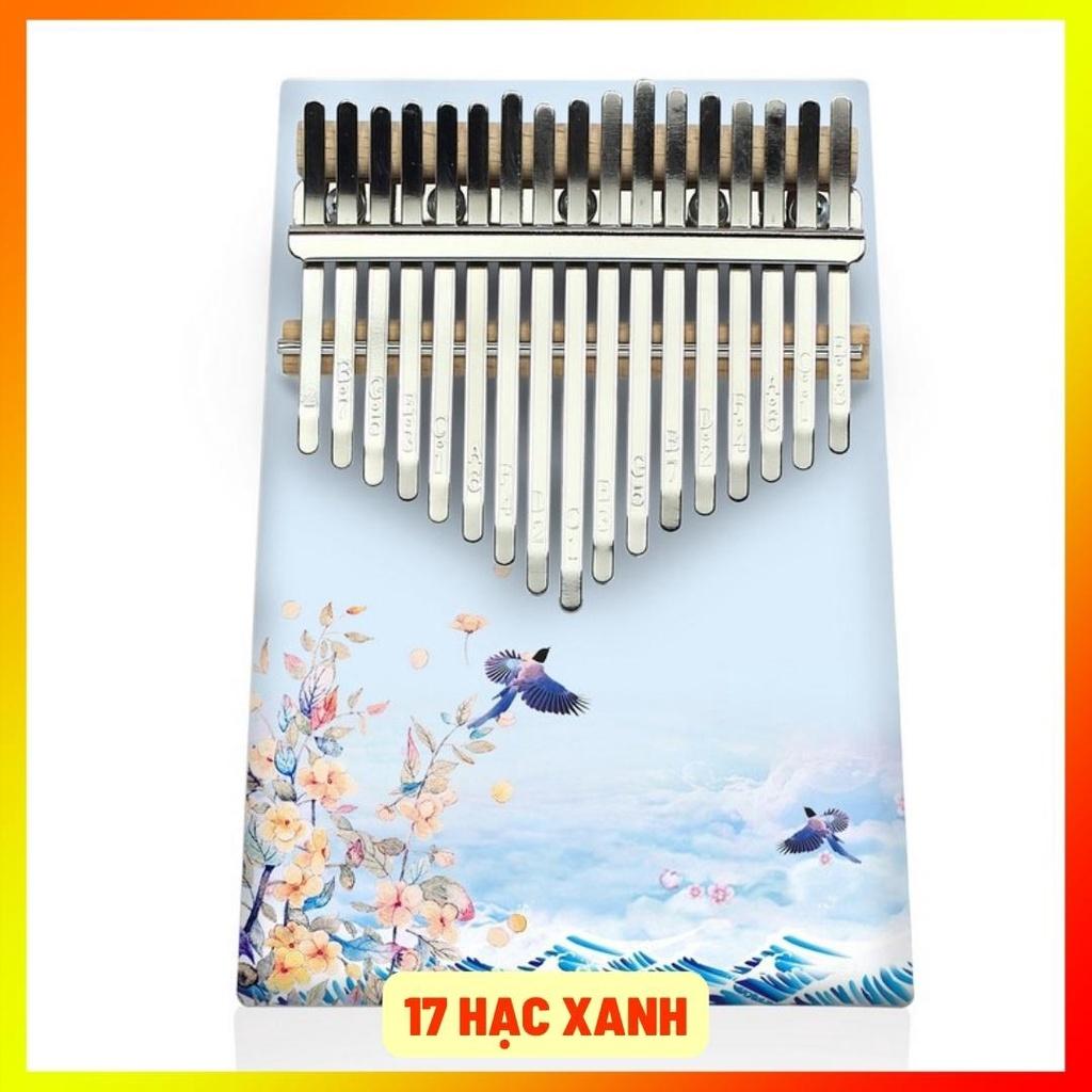 ĐÀN KALIMBA 17 PHÍM NGUYÊN KHỐI NHIỀU HOA VĂN CỰC DỄ THƯƠNG CHẤT LƯỢNG TỐT ÂM THANH HAY ĐẦY ĐỦ PHỤ KIỆN ĐI KÈM