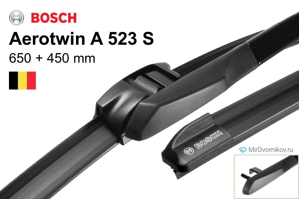 Gạt Mưa BOSCH A523S Set 26&quot; &amp; 18&quot; : BMW 5 F10, 528, 535, 550, 740, 750 ( 10- 14)...