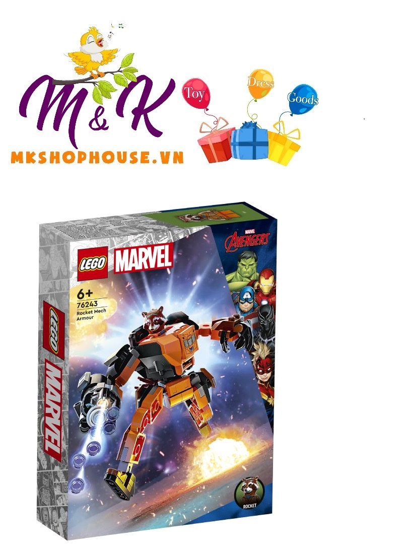 LEGO Superheores 76243 Chiến Giáp Rocket (98 Chi Tiết)