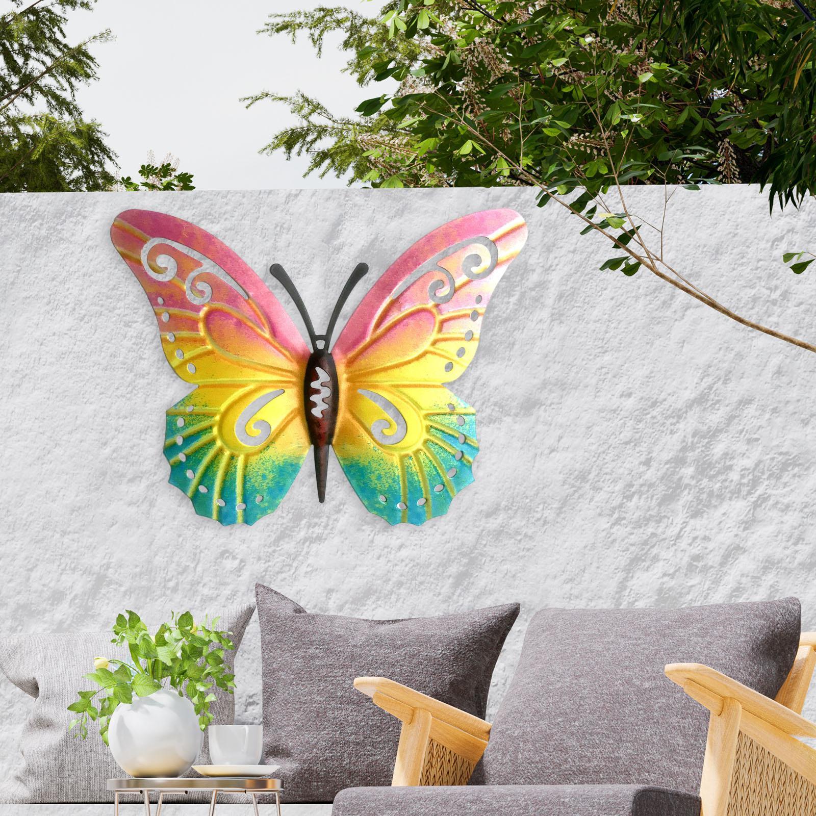 Butterfly Wall Decors Wall Sculptures Figurines for Garden Home Decors