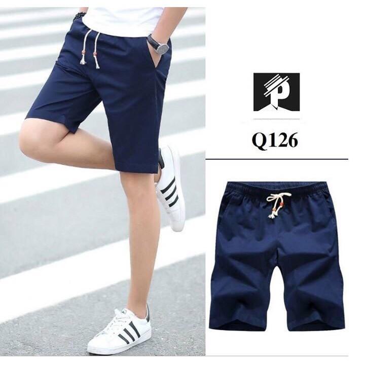 Quần lửng lưng chun vải kaki co giãn y hình