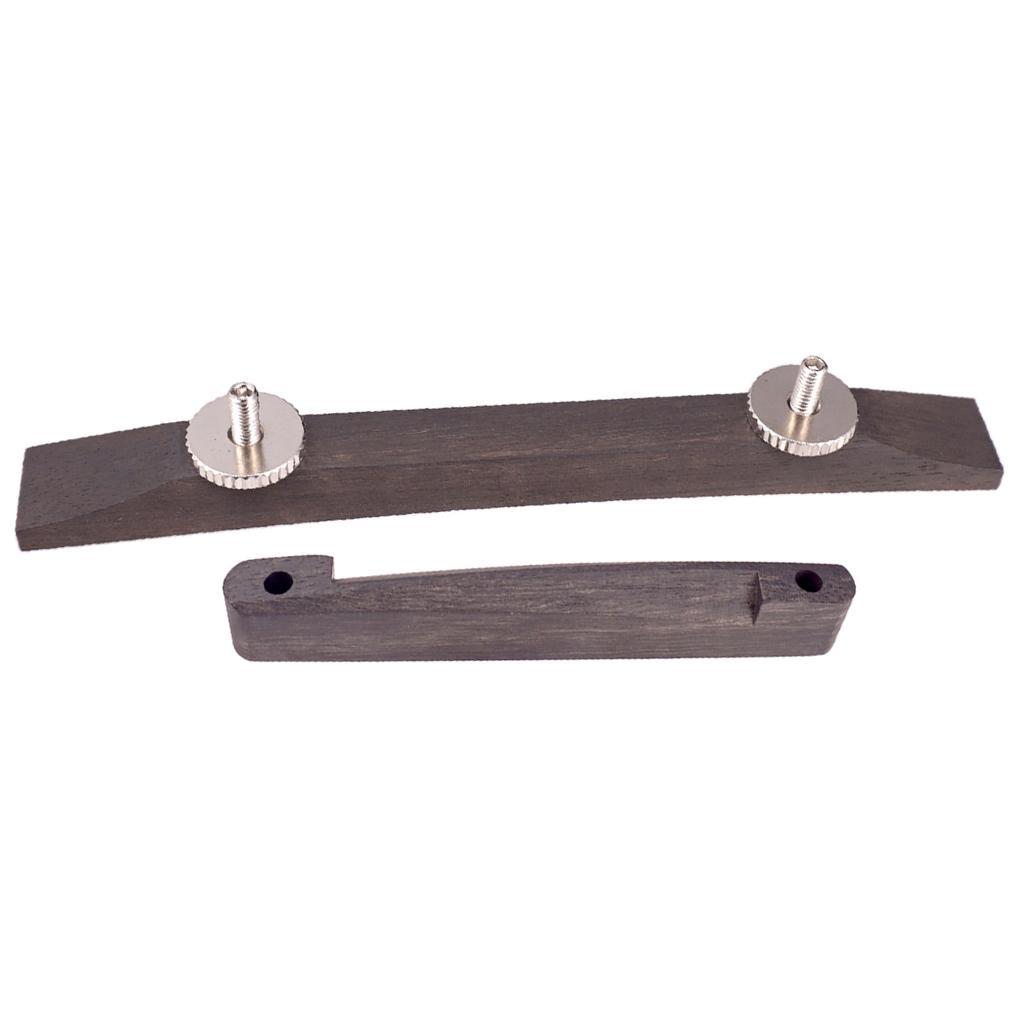 Unslotted Rosewood Guitar Bridge for Archtop Jazz Guitar Replacement Parts