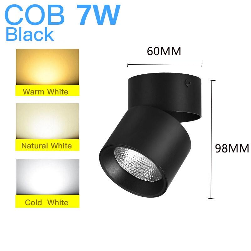 Led âm trần đèn trang trí đèn led vàng sáng đèn ánh sáng Đèn chiếu điểm Led Đèn chiếu sáng trần 220v Đèn chiếu sáng điểm 7W / 10/15 / 40W Đèn chiếu điểm có thể gập lại được cho cửa hàng quần áo tại nhà