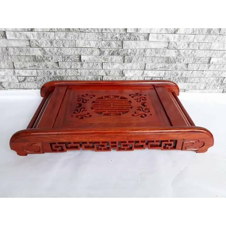 Khay Trà Cuốn Thư Gỗ Hương Hàng Mộc KT :47X27 cm