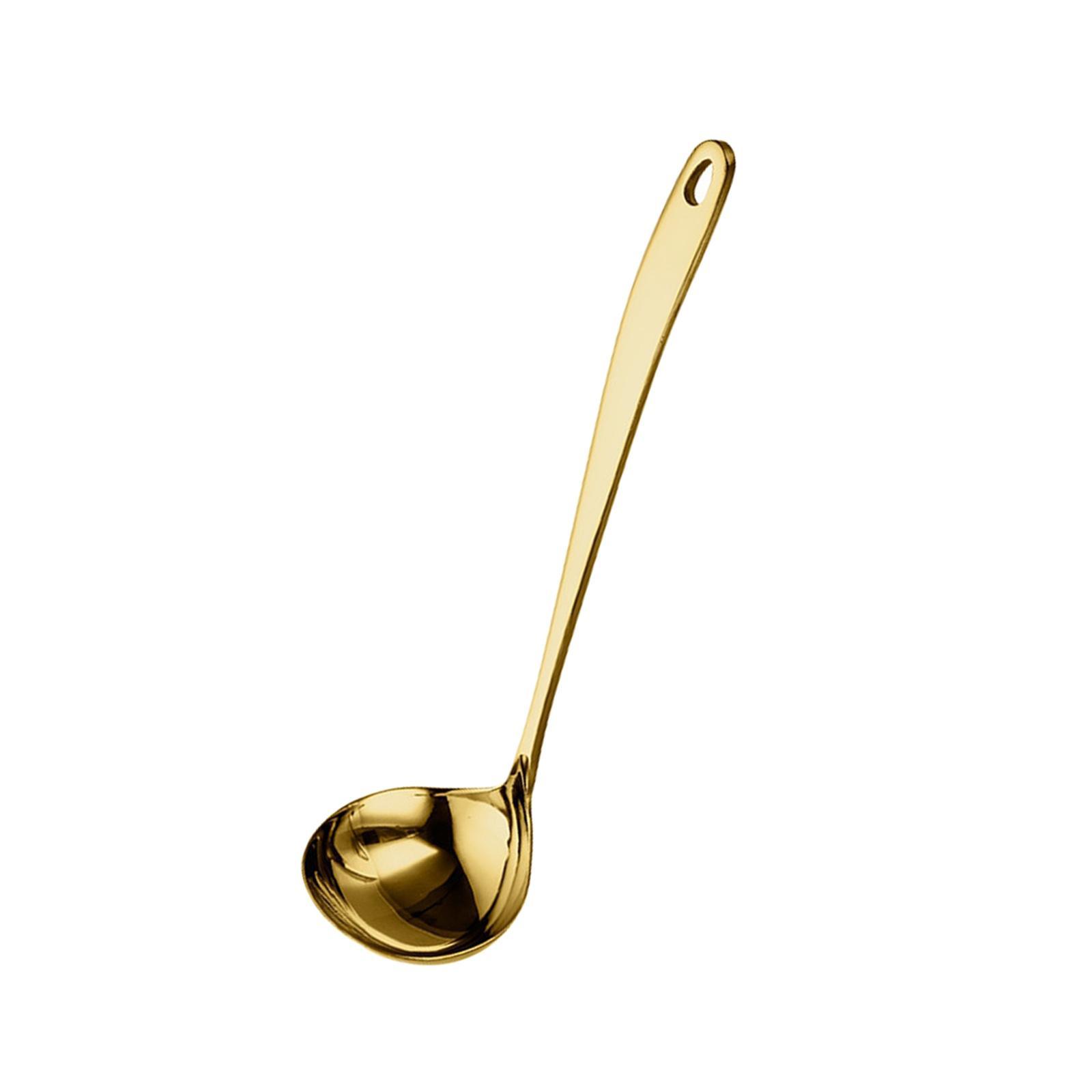 Cooking Ladle 10.6'' Stainless Steel Serving Spoon for Picnic camping