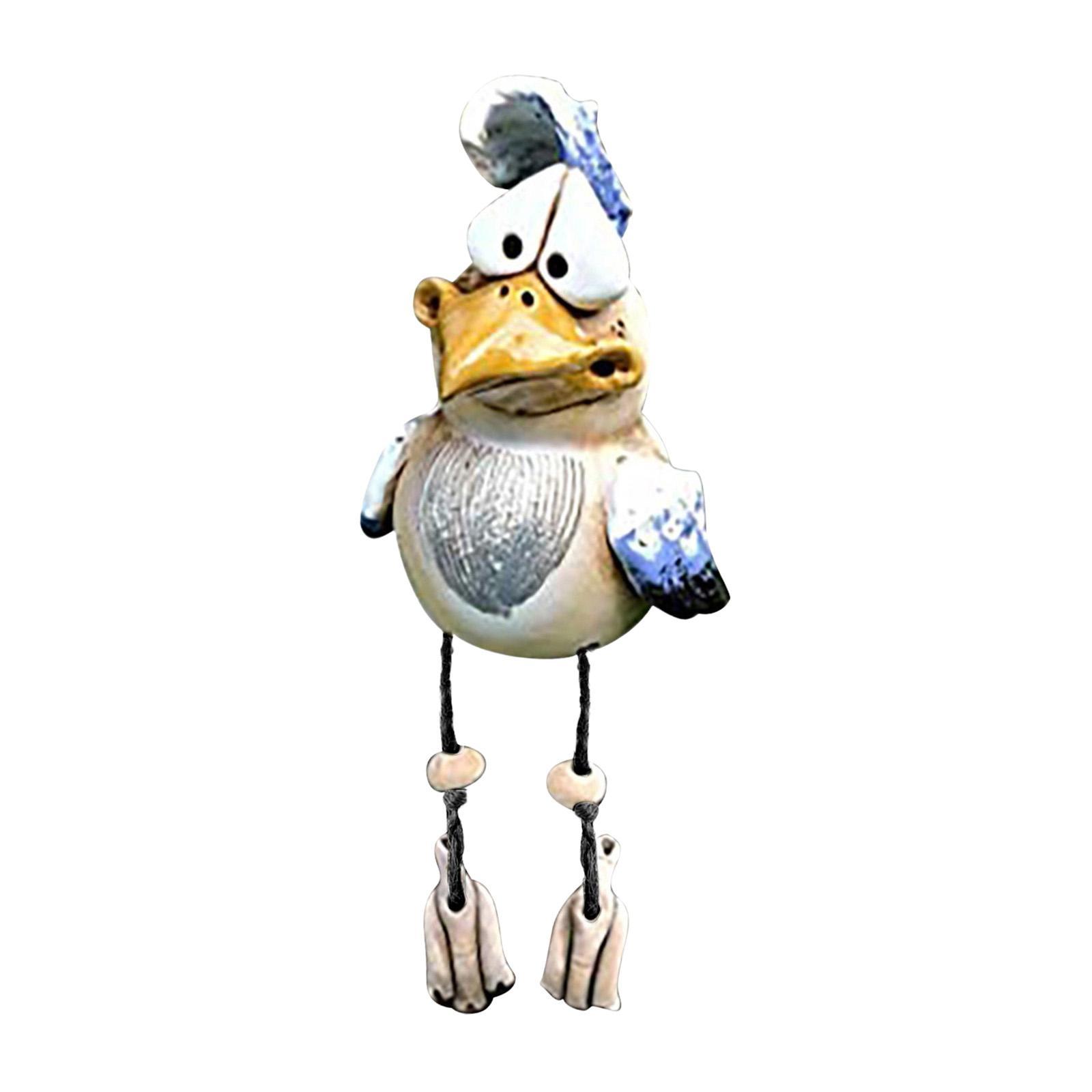 Chicken Statue for Garden Yard Arts Table Centerpiece Fairy Garden Accessories Statue Resin Figurines Sculpture for Halloween Bedroom