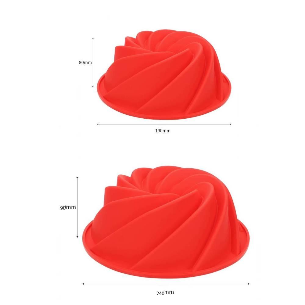 Khuôn Silicon Làm Bánh Hình Xoắn Ốc 3d