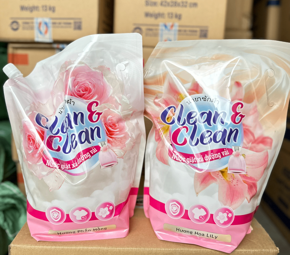 Nước Giặt Xả 5 in 1 Clean &amp; Clean Dùng Cho Cả Giặt Tay Và Giặt Máy 3.2l/túi