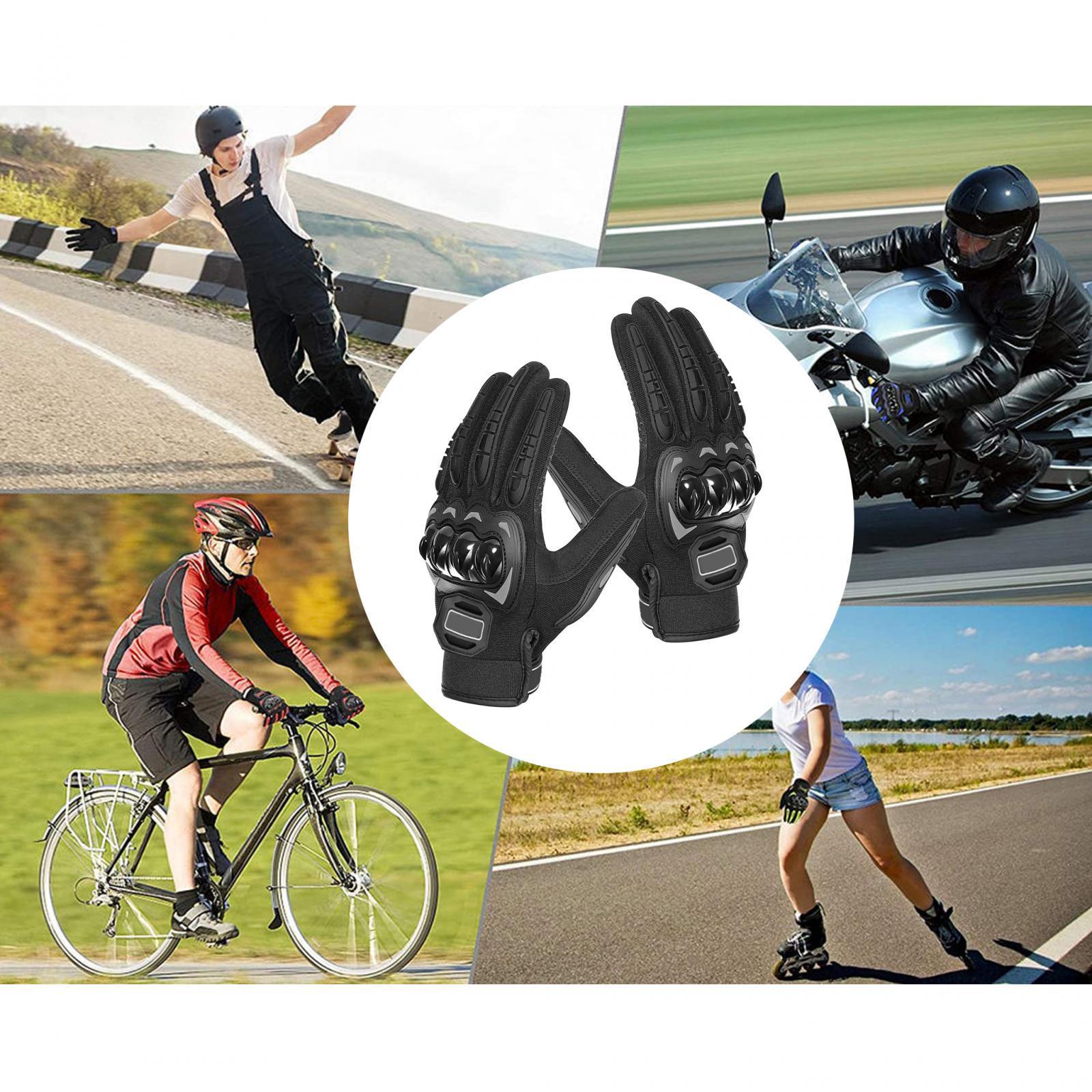 2Pieces Motorcycle Gloves Touchscreen Outdoor Gloves for Camping summer