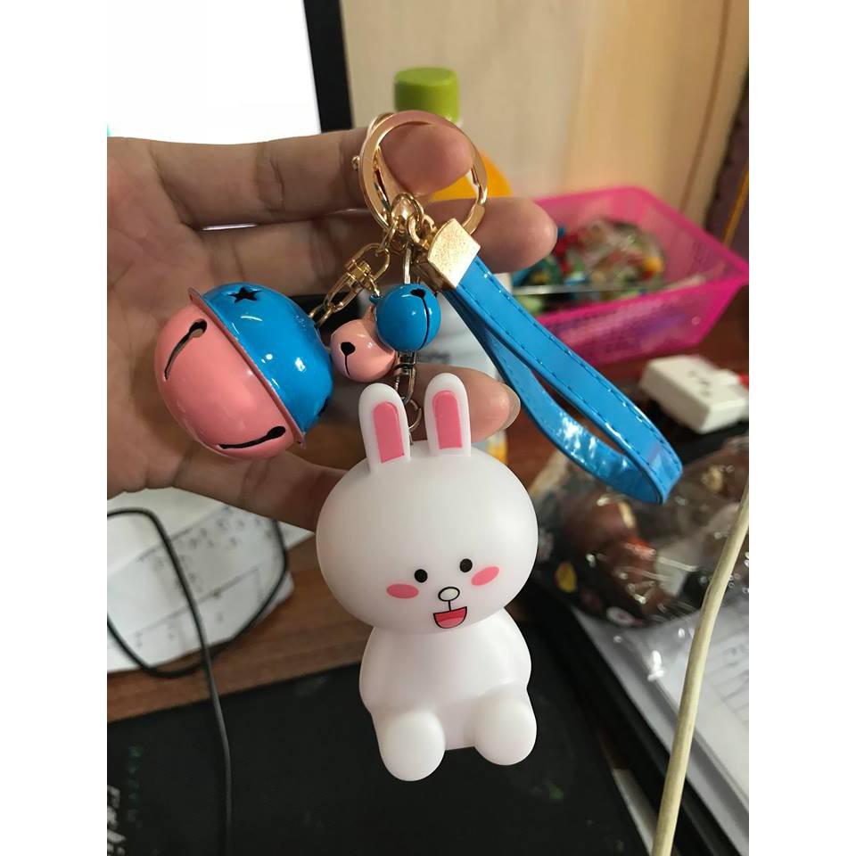 Móc khóa thỏ icon chuông dây-MSB9