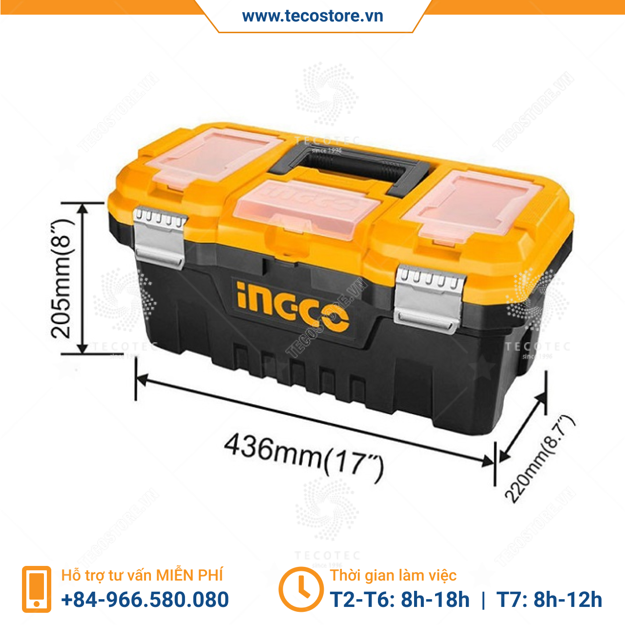 Hộp dụng cụ nhựa 17 inch INGCO PBX1701