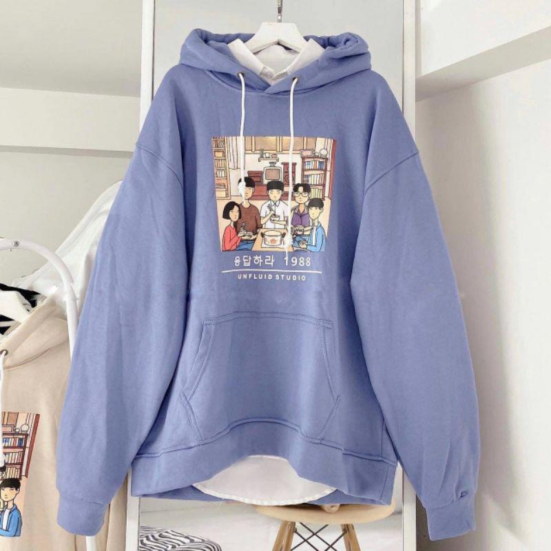 Áo Hoodie 1988 Form Rộng Chất Nỉ Ngoại Unisex