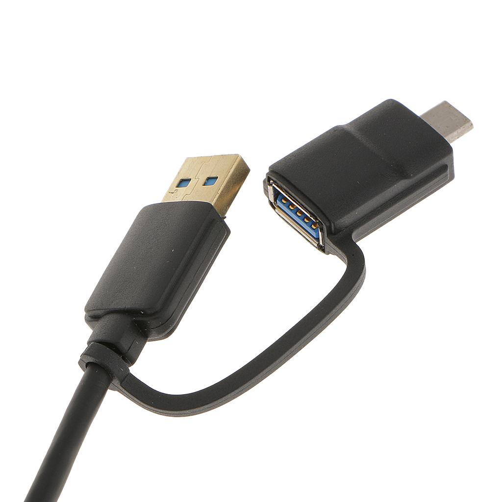 Type C to USB 3.0 4 Port HUB Adapter Fast Speed for Macbook Android Google