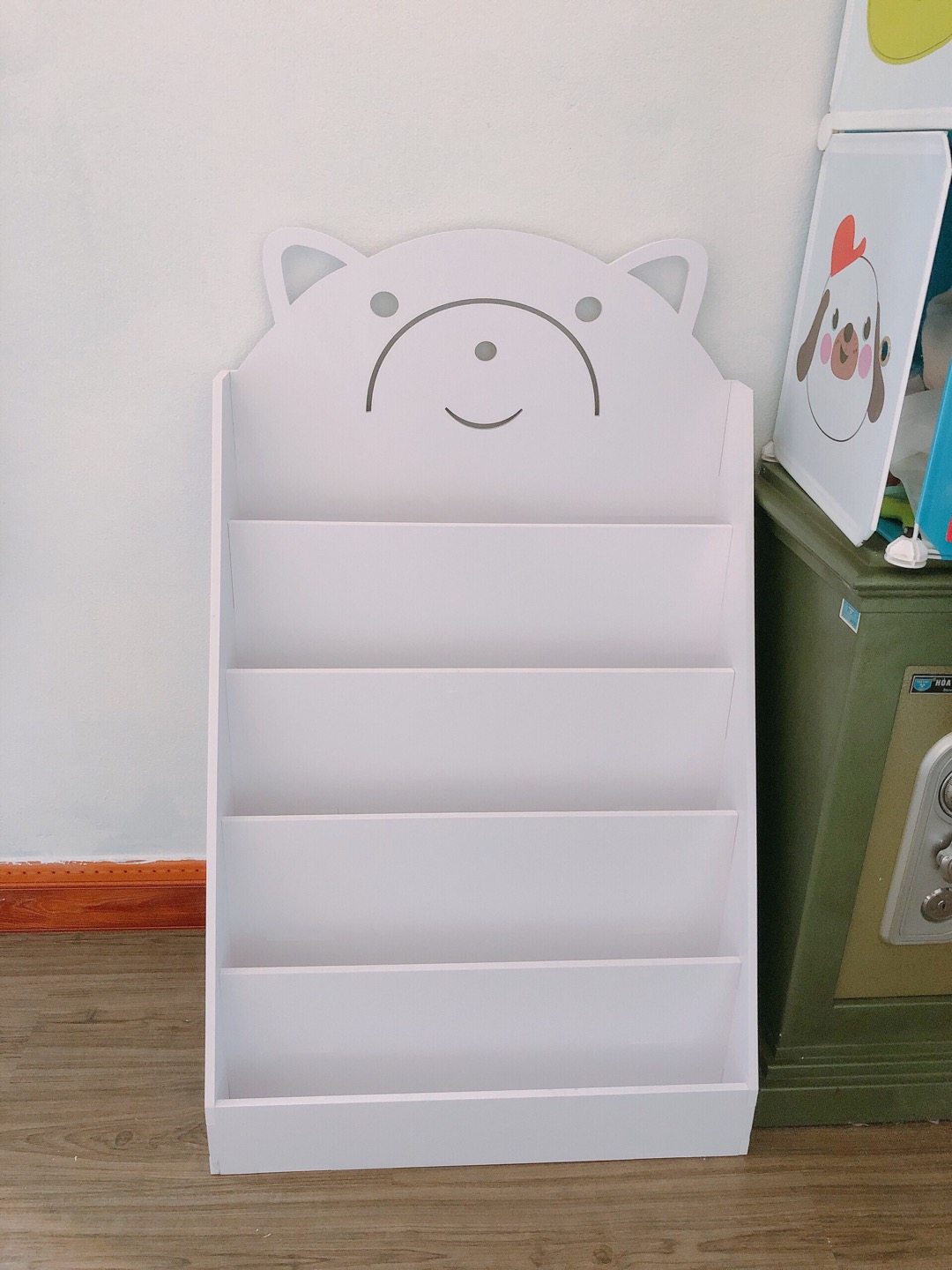 Kệ Sách Gấu 1 tự tháo lắp đa năng