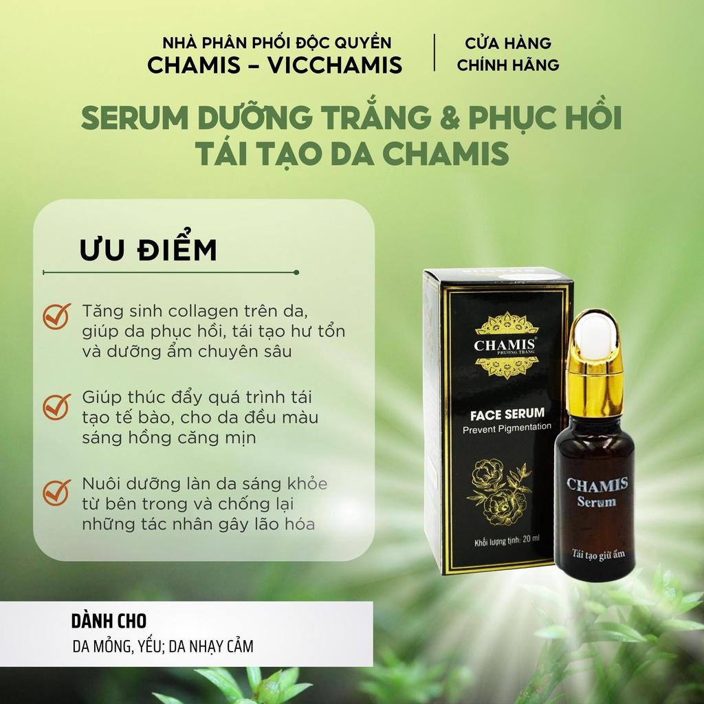 Combo Kem dưỡng và Serum dưỡng trắng và tái tạo da CHAMIS