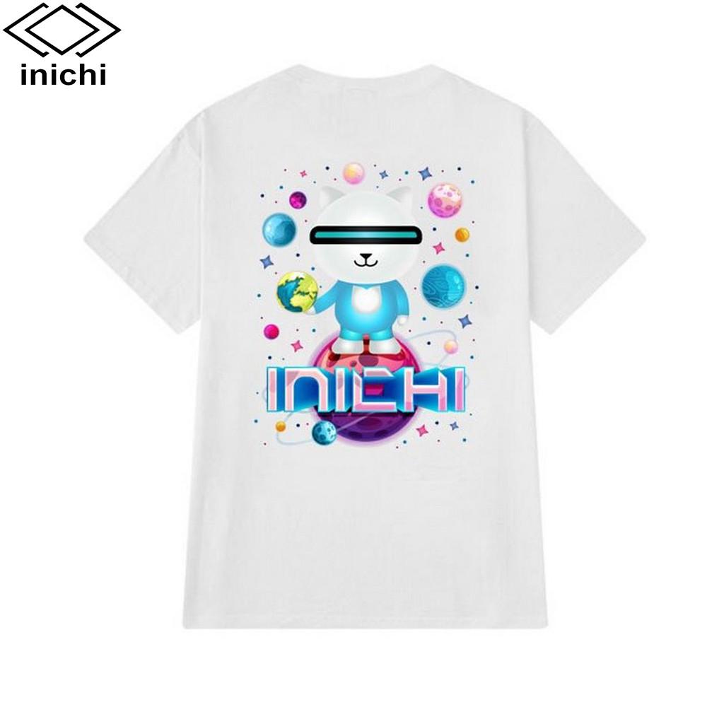 Áo thun unisex INICHI CAT WHITE 4 màu I28