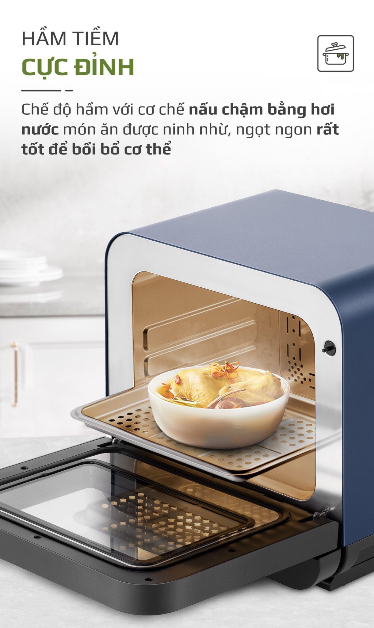 Nồi Chiên Hơi Nước OLIVO SF18 - Thương hiệu Mỹ - Dung Tích 18L - Công Suất 2450W