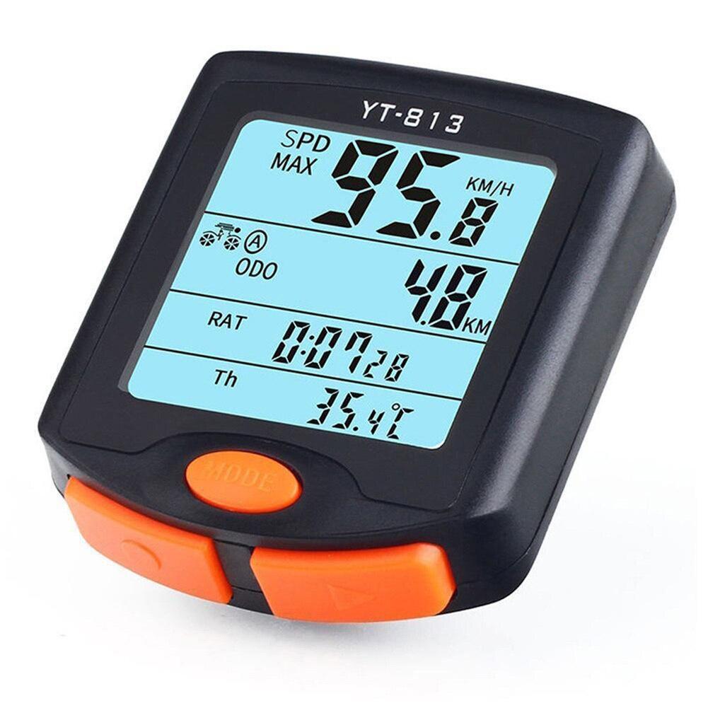 Bike Cycling Bicycle Computer Odometer Backlight Wired LCD Display Speedomet Odometer Code Table Backlight Cycling Speed Counter