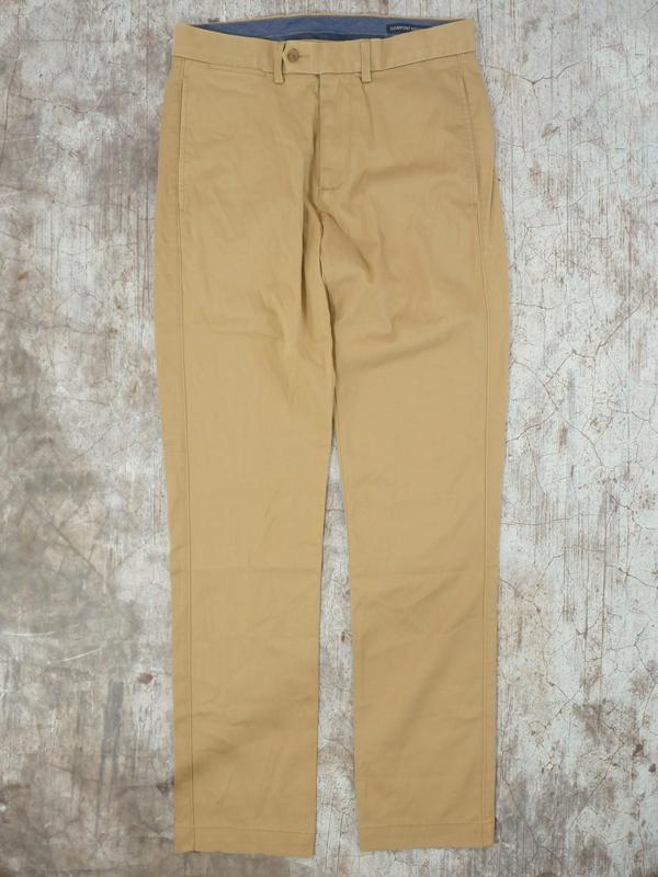 Quần Kaki Nam Cremieux Soho Comfort Stretch Slim-Fit Flat-Front Twill Casual Pants - SIZE 32