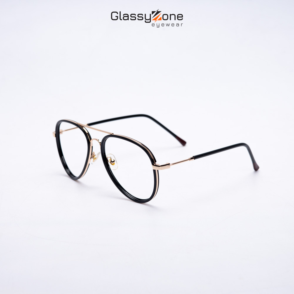 Gọng kính cận, Mắt kính giả cận nhựa Form Oval thời trang Nam Nữ Hebe - GlassyZone