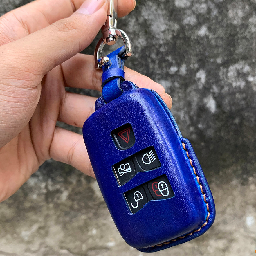 Sản phẩm bao da bảo vệ chìa khóa dành cho chìa xe range rover - bao chìa đeo hông với chất liệu da veg ý cao cấp