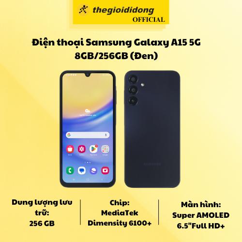 Điện thoại Samsung Galaxy A15 5G 8GB/256GB - Hàng Chính Hãng