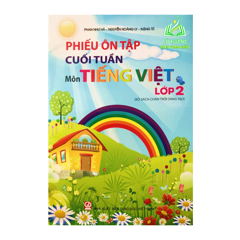 Sách - Combo 2 cuốn Phiếu ôn tập cuối tuần môn Toán +Tiếng Việt Lớp 2 - Chân Trời Sáng Tạo - GDMN