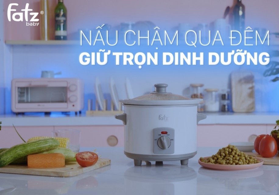 NỒI NẤU CHẬM 1,5 LÍT FATZ BABY FB9015MH - Hàng Chính Hãng